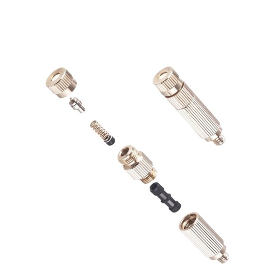 10/24, 3/16 Stainless steel high pressure fine atomization nozzles, textile factory humidifier nozzles, workshop dust removal and cooling, aquaculture mist line nozzles
